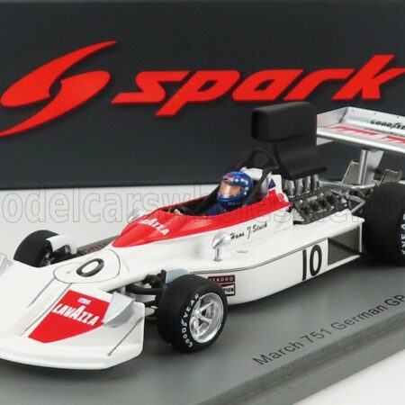 SPARK-MODEL 1/43 MARCH | F1  751 N 10 GERMAN GP 1975 H.STUCK | WHITE RED