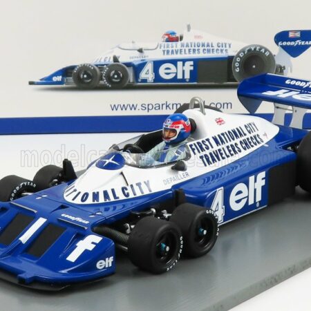 SPARK-MODEL 1/18 TYRRELL | F1  P34 ELF N 4 2nd CANADA GP 1977 P.DEPAILLER | BLUE WHITE