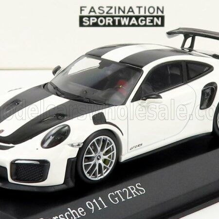 MINICHAMPS 1/43 PORSCHE | 911 991-2 GT2 RS WEISSACH PACKAGE COUPE 2018 | WHITE BLACK