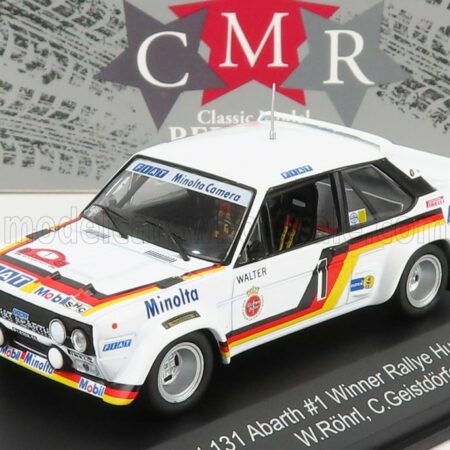 CMR 1/43 FIAT | 131 ABARTH N 1 WINNER RALLY HUNSRUCK 1979 W.ROHRL - C.GEISTDORFER | WHITE RED