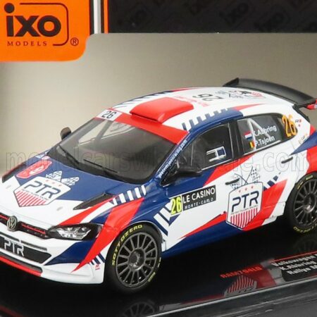 IXO-MODELS 1/43 VOLKSWAGEN | POLO GTi R5 N 26 RALLY MONTECARLO 2021 K.ABBRING - P.TSJOEN | WHITE RED BLUE