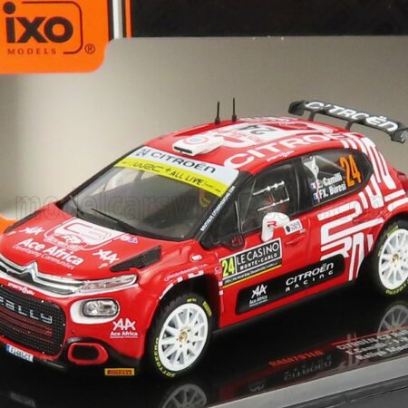 IXO-MODELS 1/43 CITROEN | C3 RALLY2 N 24 RALLY MONTECARLO 2021 E.CAMILLI - F.X.BURESI | RED