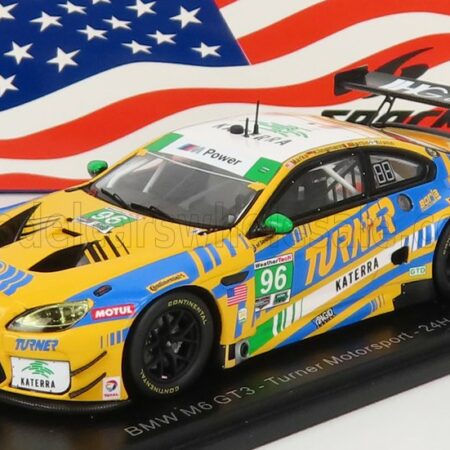 SPARK-MODEL 1/43 BMW | 6-SERIES M6 GT3 TEAM TURNER MOTORSPORT N 96 24h DAYTONA 2017 M.MARTIN - J.MARKS - J.KLINGMANN - J.KROHN | YELLOW BLUE