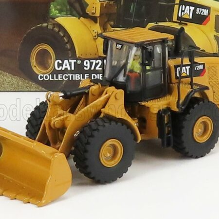 DM-MODELS 1/87 CATERPILLAR | CAT972M RUSPA GOMMATA - SCRAPER TRACTOR WHEEL LOADER | YELLOW BLACK