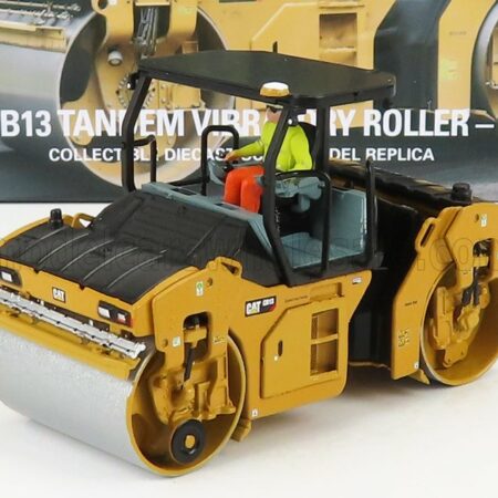 DM-MODELS 1/50 CATERPILLAR | CATCB13 RULLO VIBRANTE MONOTAMBURO - SCHIACCIASASSI - STONE CRUSHER ROLL - UTILITY COMPACTOR | YELLOW BLACK