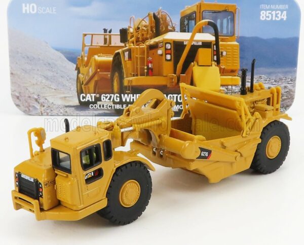 DM-MODELS 1/87 CATERPILLAR | CAT627G RUSPA GOMMATA - WHEEL TRACTOR SCRAPER | YELLOW BLACK