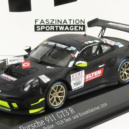 MINICHAMPS 1/43 PORSCHE | 911 991 GT3-R TEAM IRON FORCE N 8 TEST VLN2 NURBURGRING 2019 L.LUHR - A.DE LEENER - J.E.SLOOTEN - S.JANS | MATT BLACK