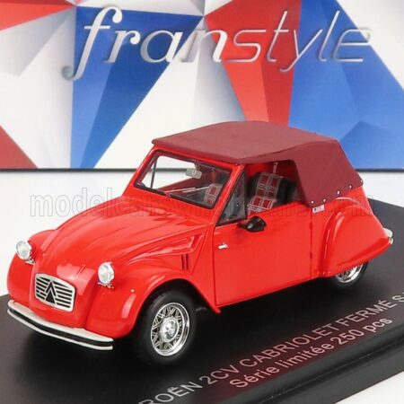 FRANSTYLE 1/43 CITROEN | 2CV CABRIOLET CLOSED 1954 | 2 TONE RED