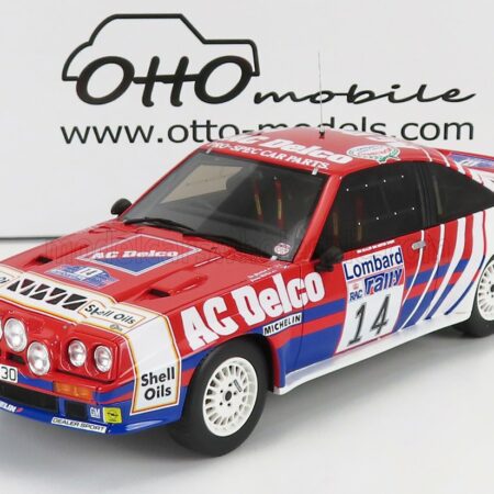 OTTO-MOBILE 1/18 OPEL | MANTA 400 R TEAM EURO OPEL N 14 RALLY RAC LOMBARD 1985 J.McRAE - I.GRINDROD | RED BLUE WHITE