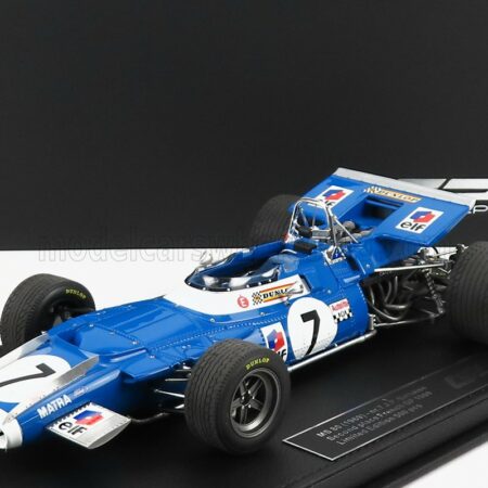 GP-REPLICAS 1/18 MATRA SIMCA | F1  MS80 N 7 2nd FRENCH GP 1969 J.P.BELTOISE - CON VETRINA - WITH SHOWCASE | BLUE WHITE