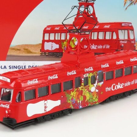 CORGI 1/76 BLACKPOOL | DECKER SINGLE TRAM AUTOBUS COCA-COLA COKE SIDE OF THE LIFE 1937 | RED WHITE