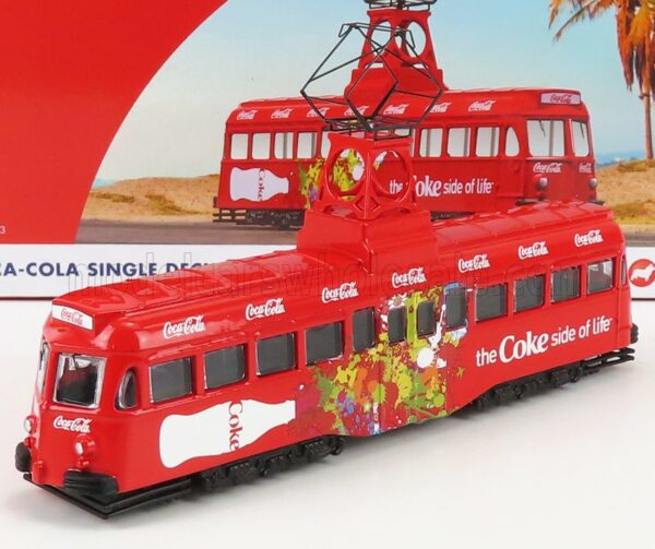 CORGI 1/76 BLACKPOOL | DECKER SINGLE TRAM AUTOBUS COCA-COLA COKE SIDE OF THE LIFE 1937 | RED WHITE