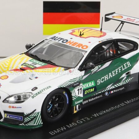 SPARK-MODEL 1/43 BMW | 6-SERIES M6 GT3 TEAM WALKENHORST MOTORSPORT N 11 DTM SEASON 2021 M.WITTMANN | WHITE GREEN BLACK