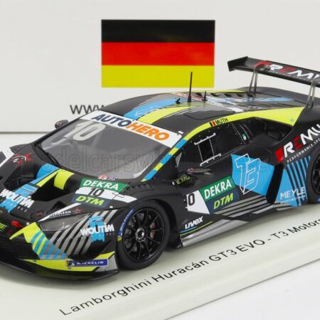 SPARK-MODEL 1/43 LAMBORGHINI | HURACAN GT3 EVO TEAM T3 MOTORSPORT N 10 DTM SEASON 2021 E.MUTH | BLACK YELLOW