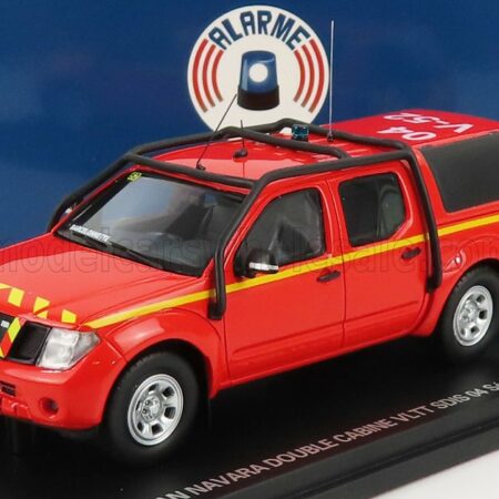 ALARME 1/43 NISSAN | NAVARA DOUBLE CABINE PICK-UP CLOSED VLTT SDIS 04 SAPEURS POMPIERS 2011 | RED YELLOW