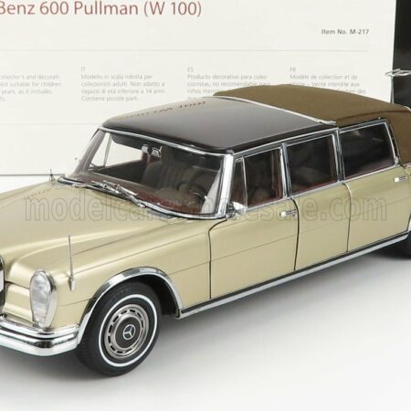 CMC 1/18 MERCEDES BENZ | S-CLASS 600 PULLMAN (W100) LANDAULET SOFT-TOP SEMICONVERTIBLE 1972 | GOLD MET