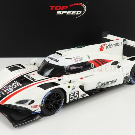 TRUESCALE 1/18 MAZDA | RT-24P 2.0L TURBO DPI TEAM MAZDA MOTORSPORTS N 55 3rd 24h DAYTONA 2021 O.JARVIS - H.TINCKNELL - J.BOMARITO | WHITE BLACK RED