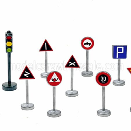 OFFICINA-942 1/76 ACCESSORIES | SEGNALI STRADALI + SEMAFORO - TRAFFIC SIGNS AND TRAFFIC-LIGHTS | /