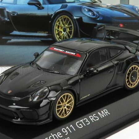 MINICHAMPS 1/43 PORSCHE | 911 991-2 GT3 RS MR TEAM MANTHEY RACING 2018 - GOLDEN RIMS | BLACK