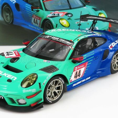 MINICHAMPS 1/18 PORSCHE | 911 991 GT3 R TEAM FALKEN MOTORSPORTS N 44 24h NURBURGRING 2020 P.DUMBRECK- M.RAGGINGER - S.MULLER - K.BACHLER | LIGHT GREEN BLUE