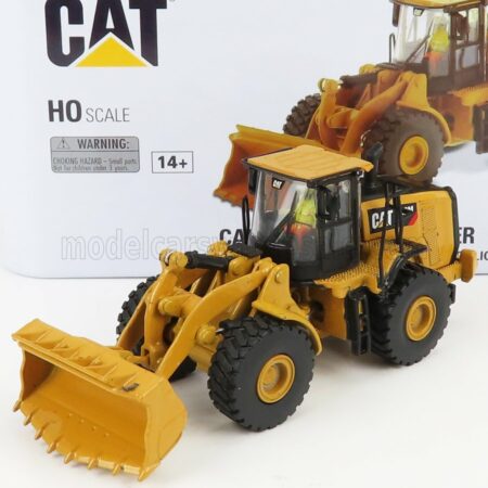 DM-MODELS 1/87 CATERPILLAR | CAT966M RUSPA GOMMATA - SCRAPER TRACTOR WHEEL LOADER | YELLOW BLACK