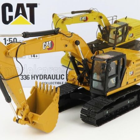 DM-MODELS 1/50 CATERPILLAR | CAT336 ESCAVATORE CINGOLATO - TRACTOR HYDRAULIC EXCAVATOR SCRAPER - NEXT GENERATION | YELLOW BLACK