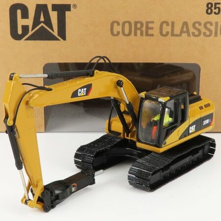 DM-MODELS 1/50 CATERPILLAR | CAT320D ESCAVATORE CINGOLATO - TRACTOR HYDRAULIC EXCAVATOR SCRAPER WITH HAMMER | YELLOW BLACK