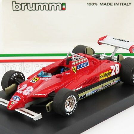 BRUMM 1/43 FERRARI | F1  126C2 N 28 WINNER SAN MARINO IMOLA GP 1982 DIDIER PIRONI | RED