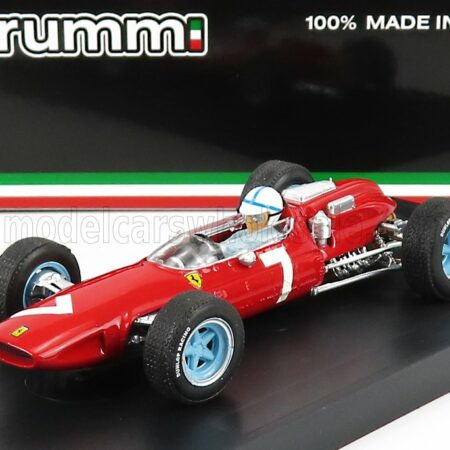 BRUMM 1/43 FERRARI | F1  158 N 7 WINNER GERMAN GP JOHN SURTEES 1964 WORLD CHAMPION - WITH DRIVER FIGURE | RED