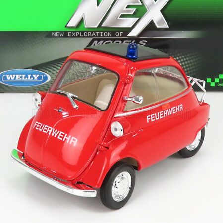 WELLY 1/18 BMW | ISETTA FEUERWEHR 1955 | RED BLACK