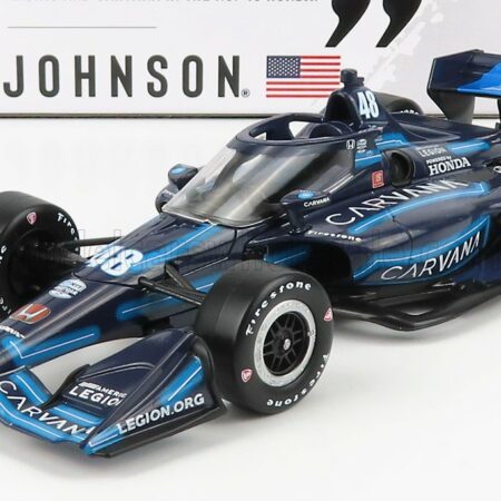 GREENLIGHT 1/18 HONDA | TEAM CHIP GANASSI RACING N 48 INDIANAPOLIS INDY 500 INDYCAR SERIES 2021 J.JOHNSON | BLUE BLACK