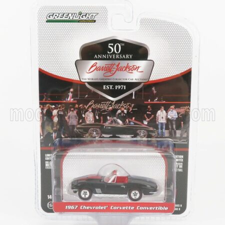 GREENLIGHT 1/64 CHEVROLET | CORVETTE SPIDER 1967 | BLACK RED