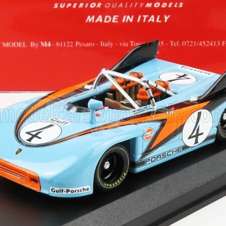 BEST-MODEL 1/43 PORSCHE | 908/3 SPIDER N 4 TARGA FLORIO 1971 P.RODRIGUEZ - H.MULLER | LIGHT BLUE ORANGE