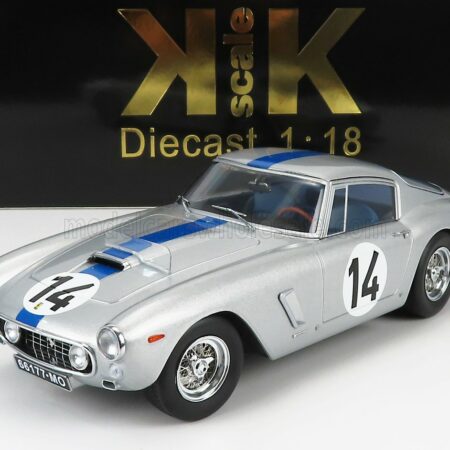 KK-SCALE 1/18 FERRARI | 250GT SWB 3.0L V12 TEAM NOBLET N 14 3rd 24h LE MANS 1961 P.NOBLET - J.GUICHET | SILVER BLUE