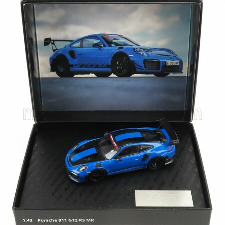 MINICHAMPS 1/43 PORSCHE | 911 991-2 GT2 RS MR TEAM MANTHEY RACING 2018 | BLUE BLACK