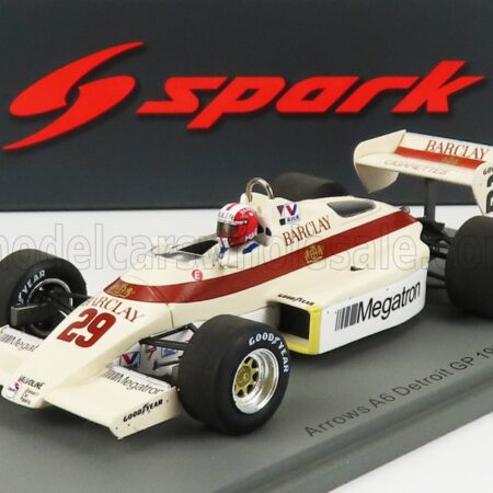 SPARK-MODEL 1/43 ARROWS | F1  A6 N 29 DETROIT GP 1983 M.SURER | WHITE