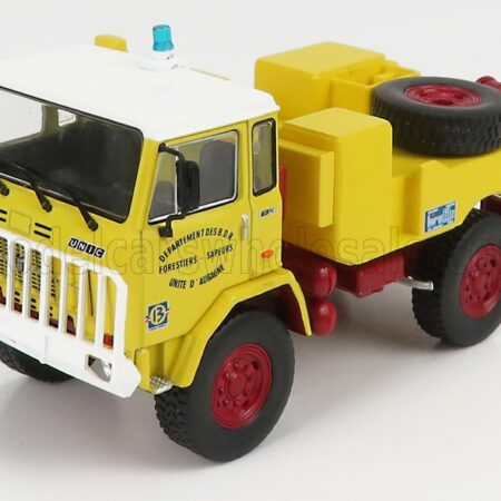 EDICOLA 1/43 UNIC | UNIC 75PC SDIS 13 TANKER TRUCK DEPARTEMENT DES B.D.R. FORESTIERS SAPEURS POMPIERS 1980 | YELLOW