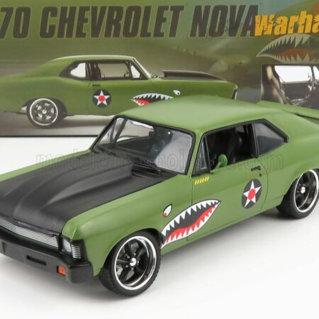 GMP 1/18 CHEVROLET | NOVA WARHAWK COUPE 1970 | GREEN BLACK