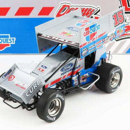 ACME-MODELS 1/18 FORD USA | TEAM CARQUEST N 15 SPRINT CAR SERIES SEASON 2021 D.SCHATZ | SILVER BLUE