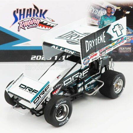 ACME-MODELS 1/18 FORD USA | TEAM SHARK RACING N 1a SPRINT CAR SERIES SEASON 2020 J.ALLEN | WHITE BLACK