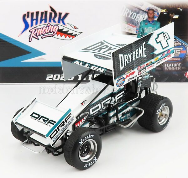 ACME-MODELS 1/18 FORD USA | TEAM SHARK RACING N 1a SPRINT CAR SERIES SEASON 2020 J.ALLEN | WHITE BLACK