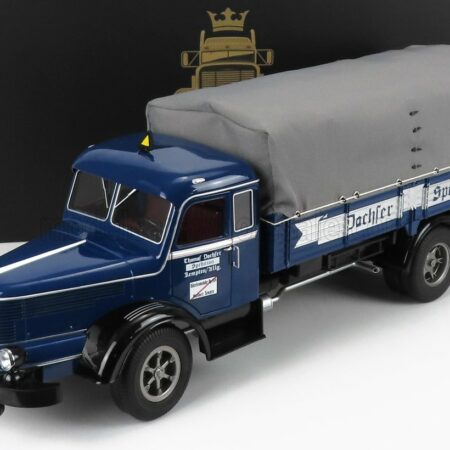 ROAD-KINGS 1/18 KRUPP | TITAN SWL80 DACHSER TRUCK CANVAS TOP TELONATO 2-ASSI 1950 | DARK BLUE BLACK