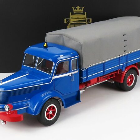 ROAD-KINGS 1/18 KRUPP | TITAN SWL80 TRUCK CANVAS TOP TELONATO 2-ASSI 1950 | BLUE RED