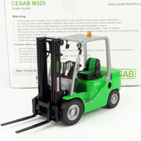 ROS-MODEL 1/23 CESAB | M325 CARRELLO ELEVATORE VERTICALE - VERTICAL ORDER PICKER 4 WHEELS | GREEN BLACK