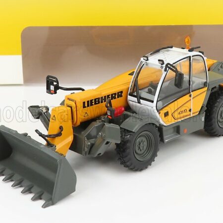 ROS-MODEL 1/50 LIEBHERR | TELEHANDELR TL435-13 RUSPA GOMMATA - TRACTOR SCRAPER | YELLOW GREY