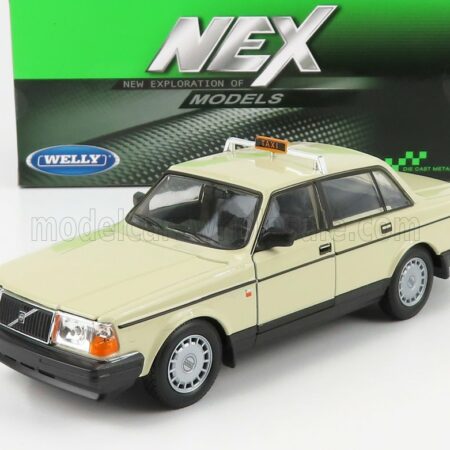 WELLY 1/24 VOLVO | 240 GL GERMAN TAXI 1986 | CREAM