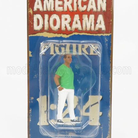 AMERICAN DIORAMA 1/24 FIGURES | MAN PARTYGOERS #IX | GREEN GREY