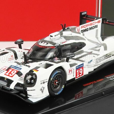 IXO-MODELS 1/43 PORSCHE | 919 HYBRID TURBO TEAM PORSCHE N 19 WINNER 24h LE MANS 2015 E.BAMBER - N.TANDY - N.HULKENBERG | WHITE GREY BLACK