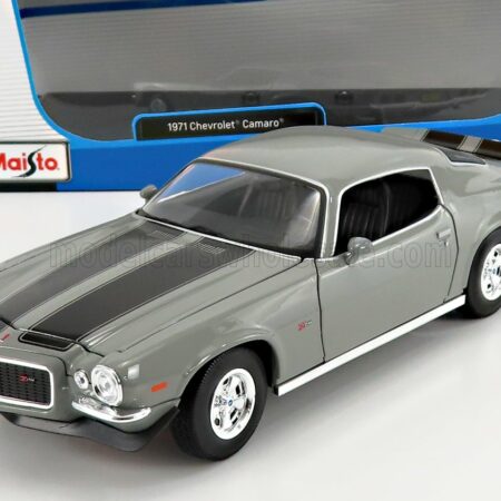 MAISTO 1/18 CHEVROLET | CAMARO Z/28 COUPE 1971 | GREY MET