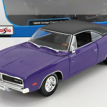 MAISTO 1/18 DODGE | CHARGER R/T COUPE 1969 | PURPLE MET